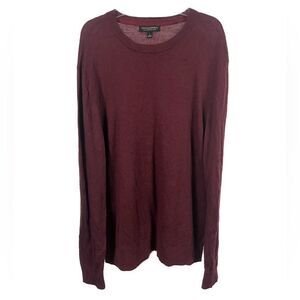 Banana Republic Men's 100% Merino‎ Wool Red Crew Neck Sweater- Size Large
